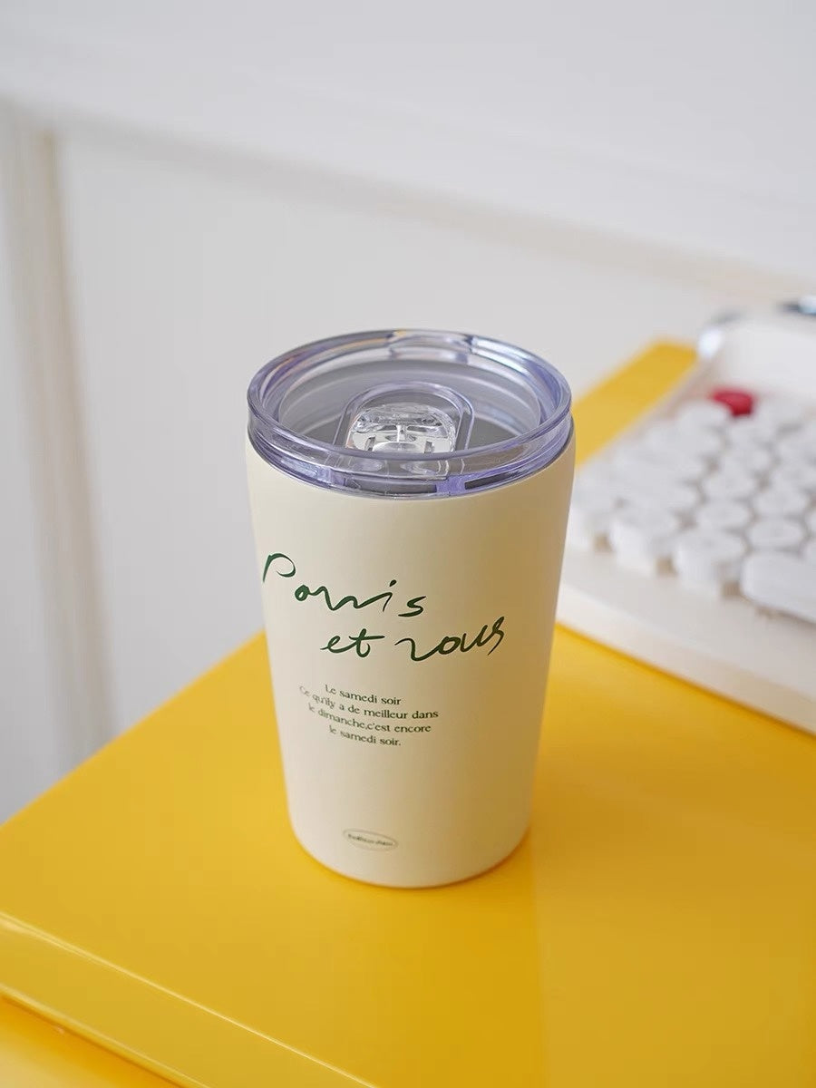 French Retro Cream Mug Plate Tableware