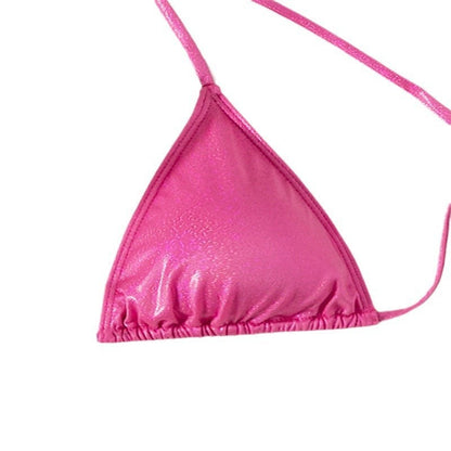 Pure Color Tied Beach Sexy Bikini Hot Spring Split Swimsuit Female Bikini