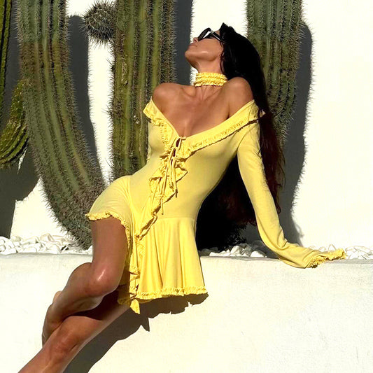 Women's Sweetheart Lace Off-shoulder Dress