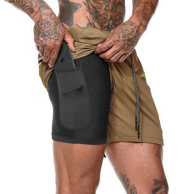 Double mesh men's shorts