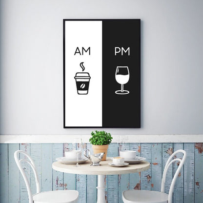 Modern Nordic style canvas painting kitchen restaurant decoration