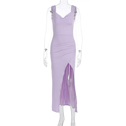 Women's Fashion Sleeveless Lace-up Dress