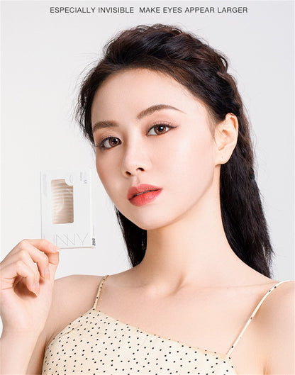 Female Seamless Natural Swollen Eye Bubble Fiber Mesh Single And Double Sides Flesh Color College Lace Invisible Double Eyelid Patch