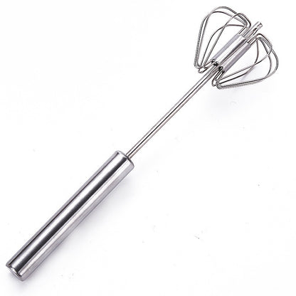Egg Beater Household Mini Semi-automatic Manual Hand-held Cream Blender Stainless Steel Crack