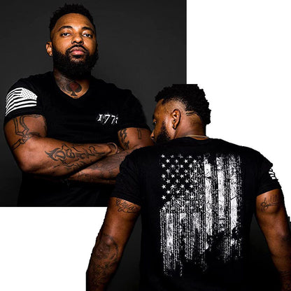 American Acid 1776 Us Flag Men Clothing T-Shirt Funny Whiske