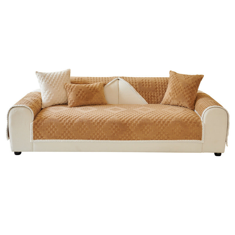 Heavy Weight Shu Cotton Velvet Anti-scratching Sofa Cover