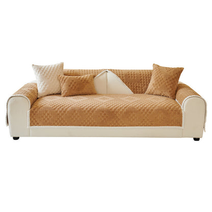 Heavy Weight Shu Cotton Velvet Anti-scratching Sofa Cover