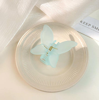 Korean Super Fairy Butterfly Hairpin Frosted Shark Headgear