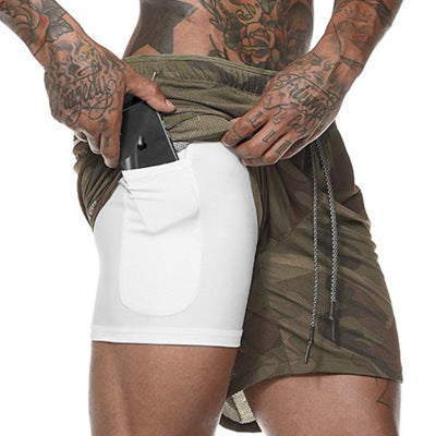 Double mesh men's shorts