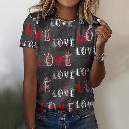3D Digital Printing Summer New Loose Fashion Brand T-shirt For Women