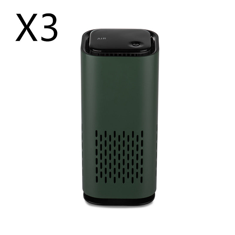 Spring New Arrival Mini Portable Car Air Purifiers With Usb Cable Charging Home Office HEPA Filter Car Air Purifier