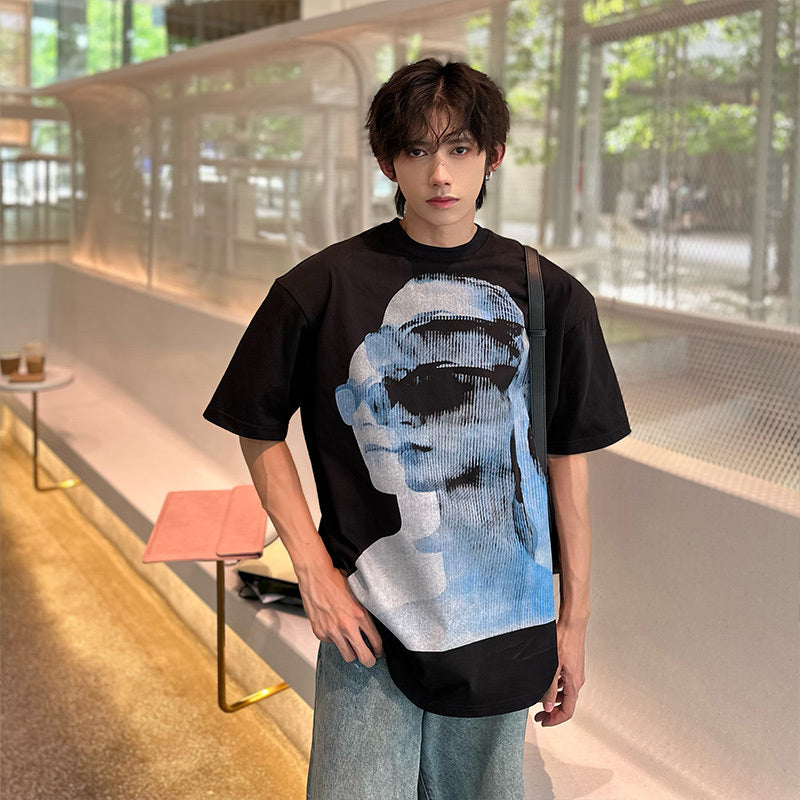 High Street Hipster Short-sleeved T-shirt Guy