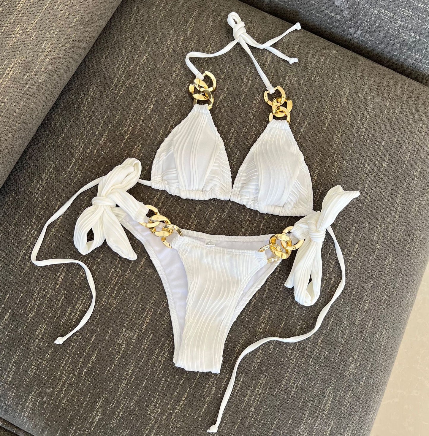 European And American Split Swimsuit Chain Bikini
