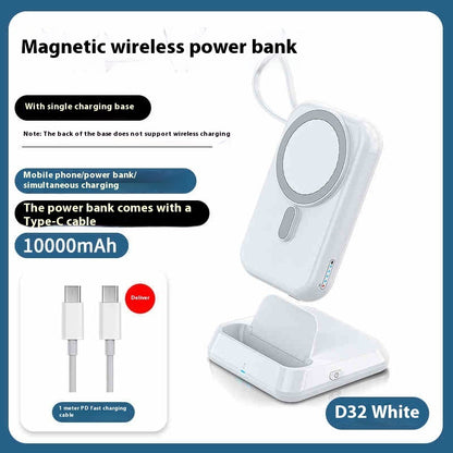 Ultra-thin Compact Portable Magnetic Wireless Power Bank