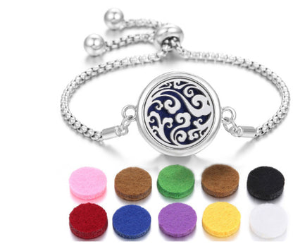 Lucky Tree Aromatherapy Oil Stainless Steel Alloy Bracelet
