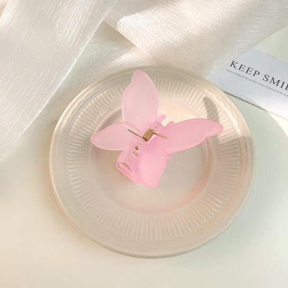 Korean Super Fairy Butterfly Hairpin Frosted Shark Headgear