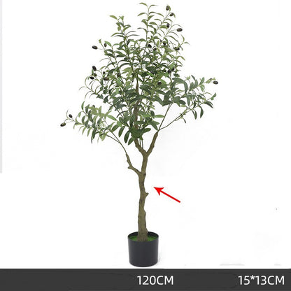 Large Simulation Plant Olive Tree Indoor Window Decoration Simulation Tree