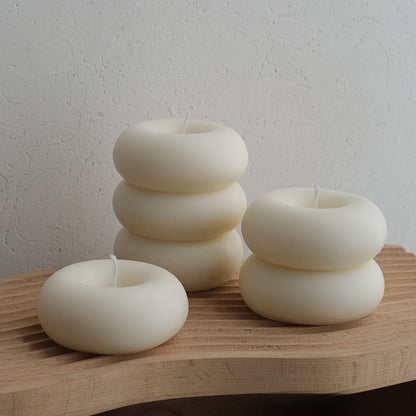 Ins Style Donut Ring Aromatherapy Candle Creative Home