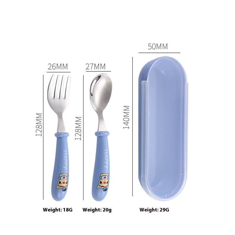 304 Children's Cutlery Set Short Handle Stainless Steel Spoon