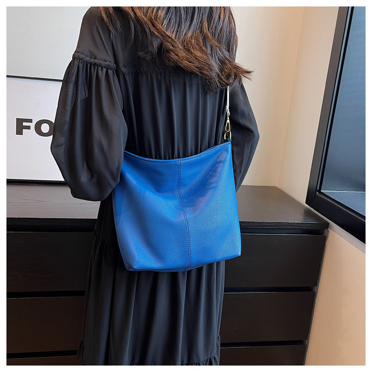 Simple Large-capacity Stitching One-shoulder Crossbody Bag