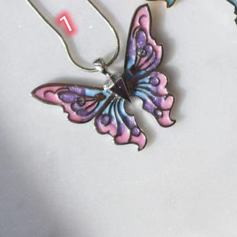 New Fashion Pearl Butterfly Necklace