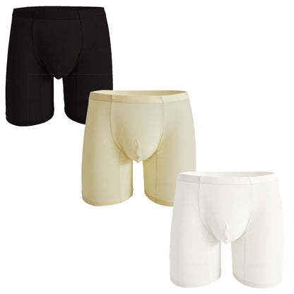 Men's Loose U Convex Design Anti-friction Casual Boxer Shorts