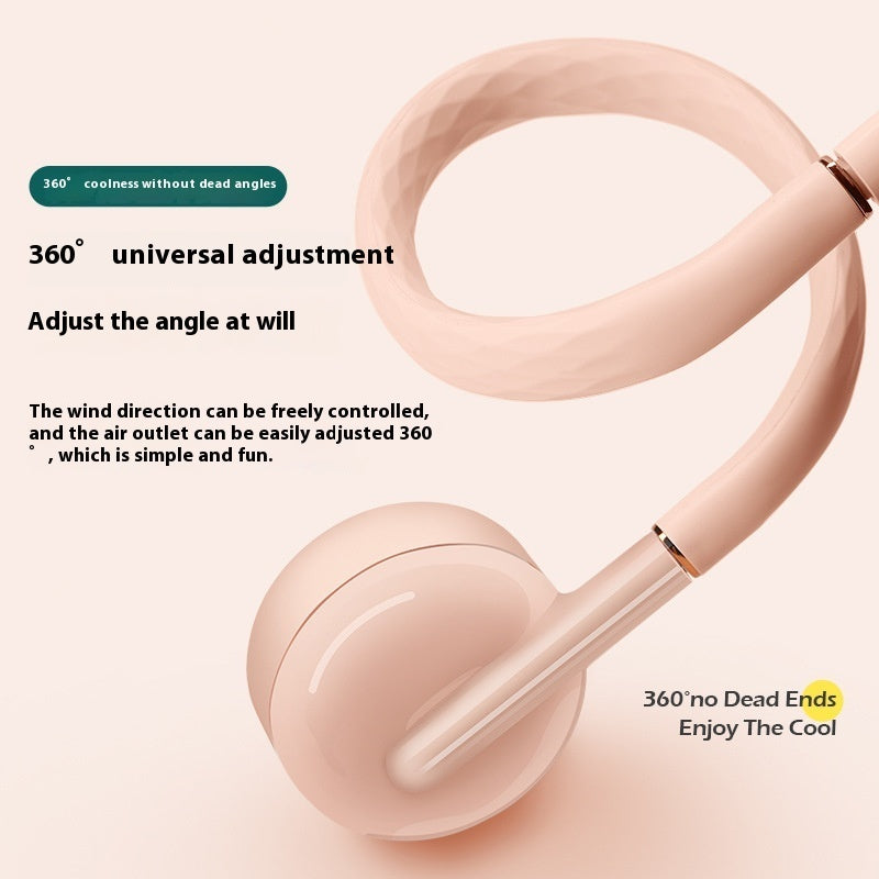 Turbo-type Hanging Neck Fan Lazy Portable Student Mute Handheld