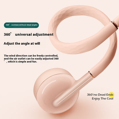 Turbo-type Hanging Neck Fan Lazy Portable Student Mute Handheld