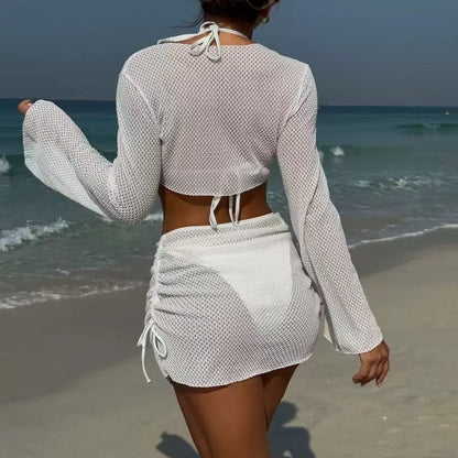 Pure Desire Blouse Split Banded Bikini Suit