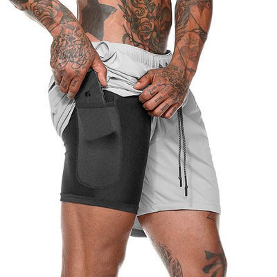 Double mesh men's shorts