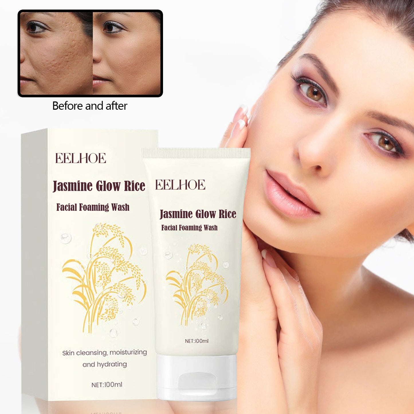 Jasmine Facial Cleanser Clean Pores Gently