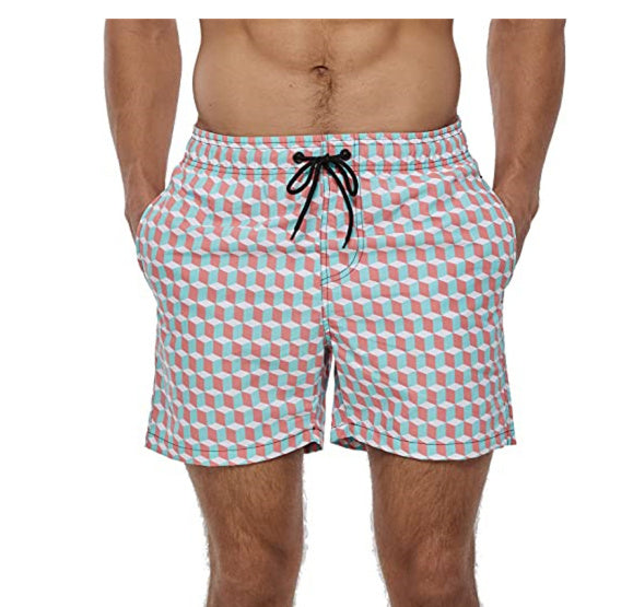 Printed Shorts Summer Casual Beach Pants Floral Loose Swimming Seaside