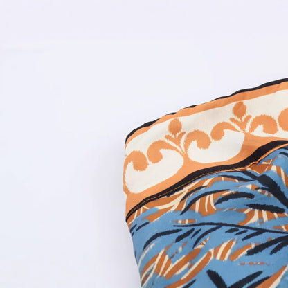 Strapless collar asymmetrical sleeveless short skirt dress for women