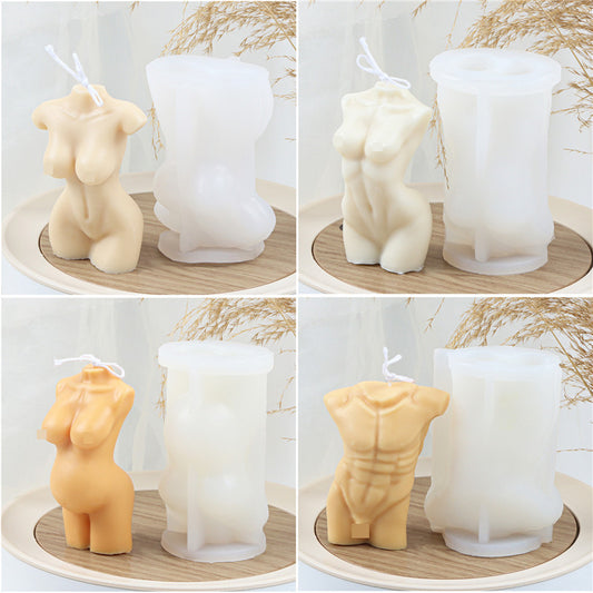 Classic Pregnant Woman Body Silicone Mould Aromatherapy Wax
