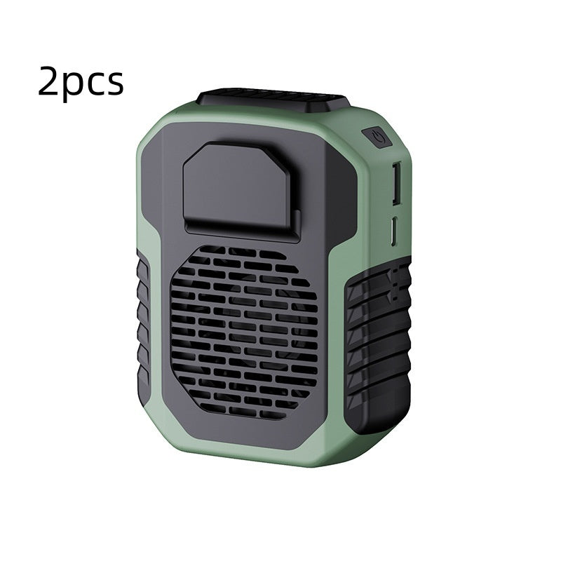Portable Waist Fan USB Air Conditioning Rechargeable Hanging Neck Mini Fan Outdoor Sports Cooling Waist Clip On Fan