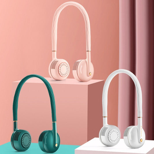 Turbo-type Hanging Neck Fan Lazy Portable Student Mute Handheld