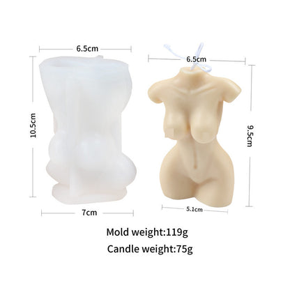 Classic Pregnant Woman Body Silicone Mould Aromatherapy Wax