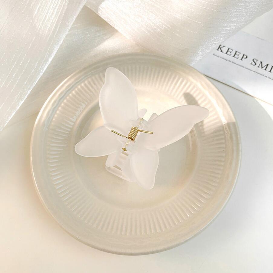 Korean Super Fairy Butterfly Hairpin Frosted Shark Headgear