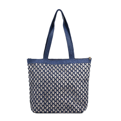 Hollow Out Paper Rope Woven Fashionable Shoulder Bag