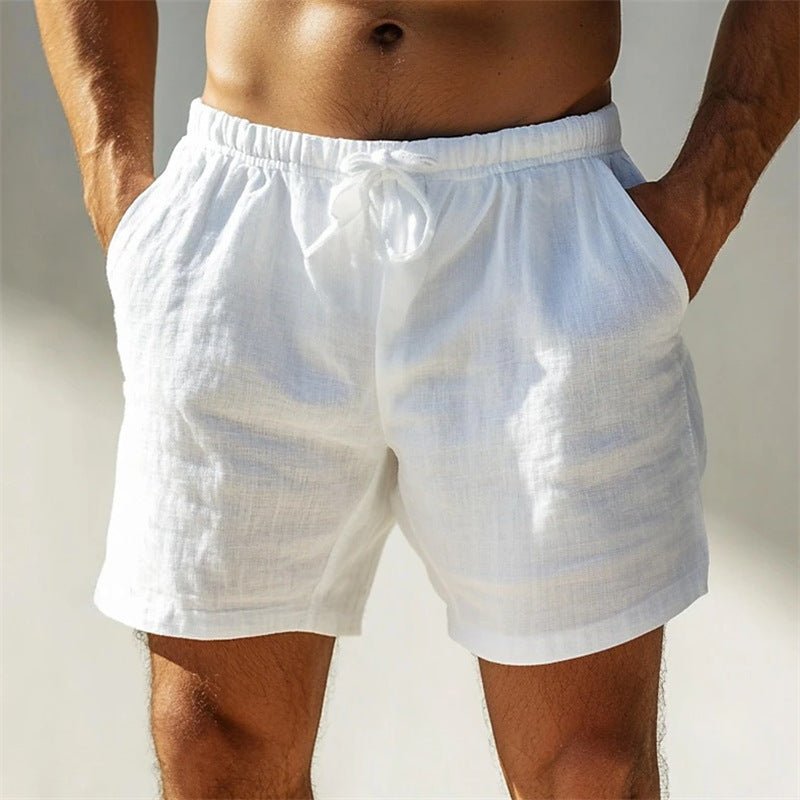 Pure Cotton Casual Solid Color Breathable Outdoor Short Shorts