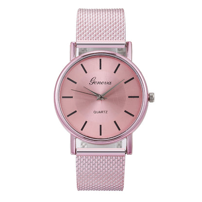 Mesh Quartz Couple Neva Watch Female