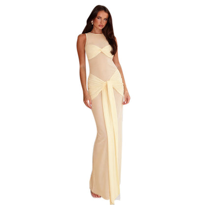 Women's Fashion Temperament Mesh Fishtail Dress