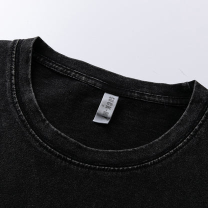 Men's Ins Tide Brand Washed Clothes Summer Trend Loose Cotton Half-sleeved T-shirt