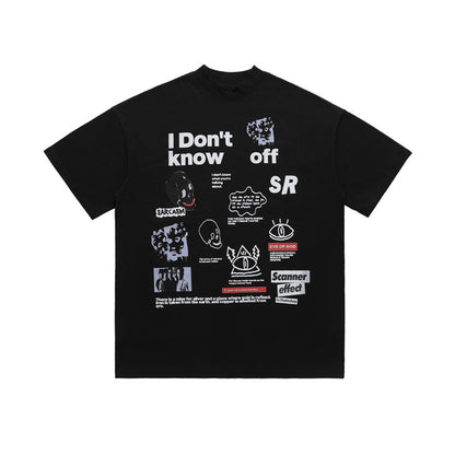 Fashion Loose Couple T-shirt Trendy I Dont Know