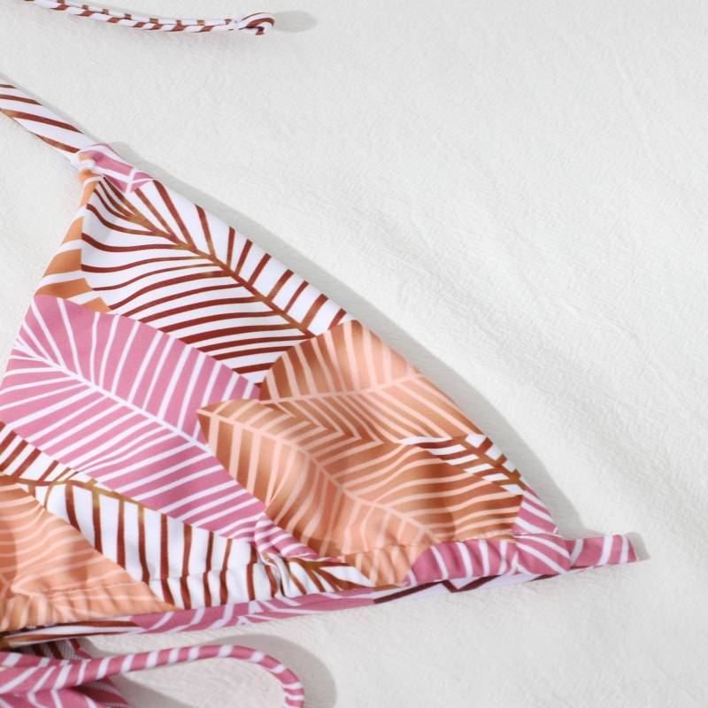 Three-piece Set Of Female Leaf Printing Screen