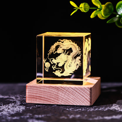 Moon Solar System Galaxy Crystal Cube Decoration Gifts
