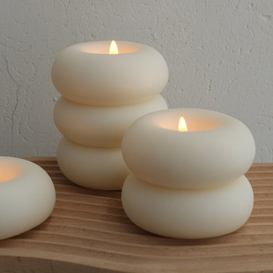 Ins Style Donut Ring Aromatherapy Candle Creative Home