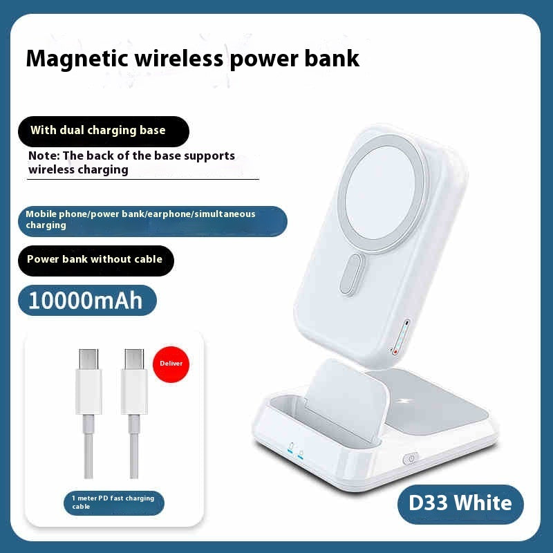 Ultra-thin Compact Portable Magnetic Wireless Power Bank