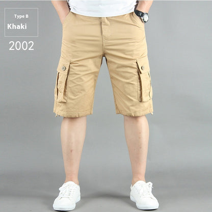 Summer Multi-pocket Workwear Shorts For Men