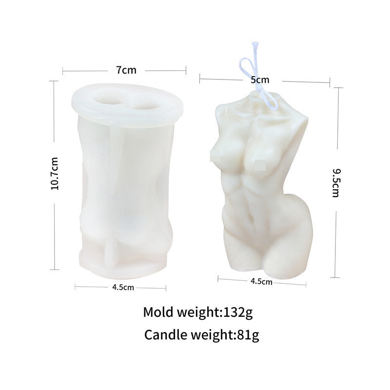 Classic Pregnant Woman Body Silicone Mould Aromatherapy Wax